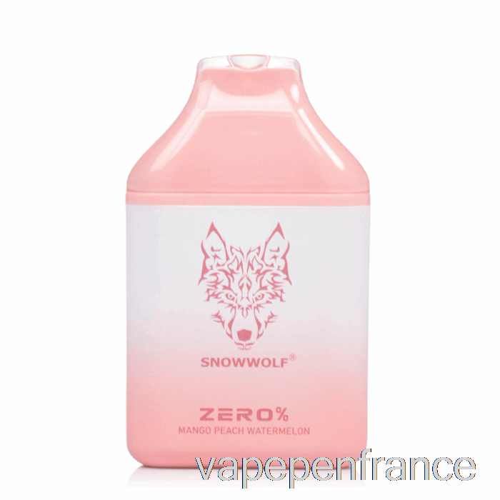 Snowwolf Zero 5500 0% Stylo Vape Jetable Sans Nicotine Mangue Pêche Pastèque